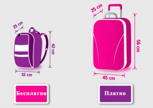 багаж лоукостера Wizz Air