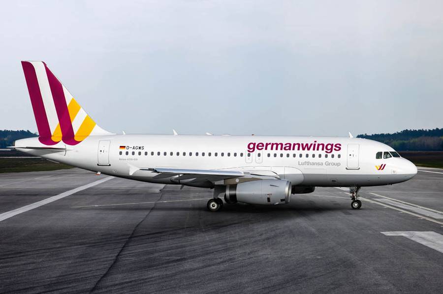 самолет Airbus лоукостера Germanwings